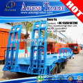 China hot sale heavy duty side extendable column 3 axles gooseneck lowbed semi trailer for sale